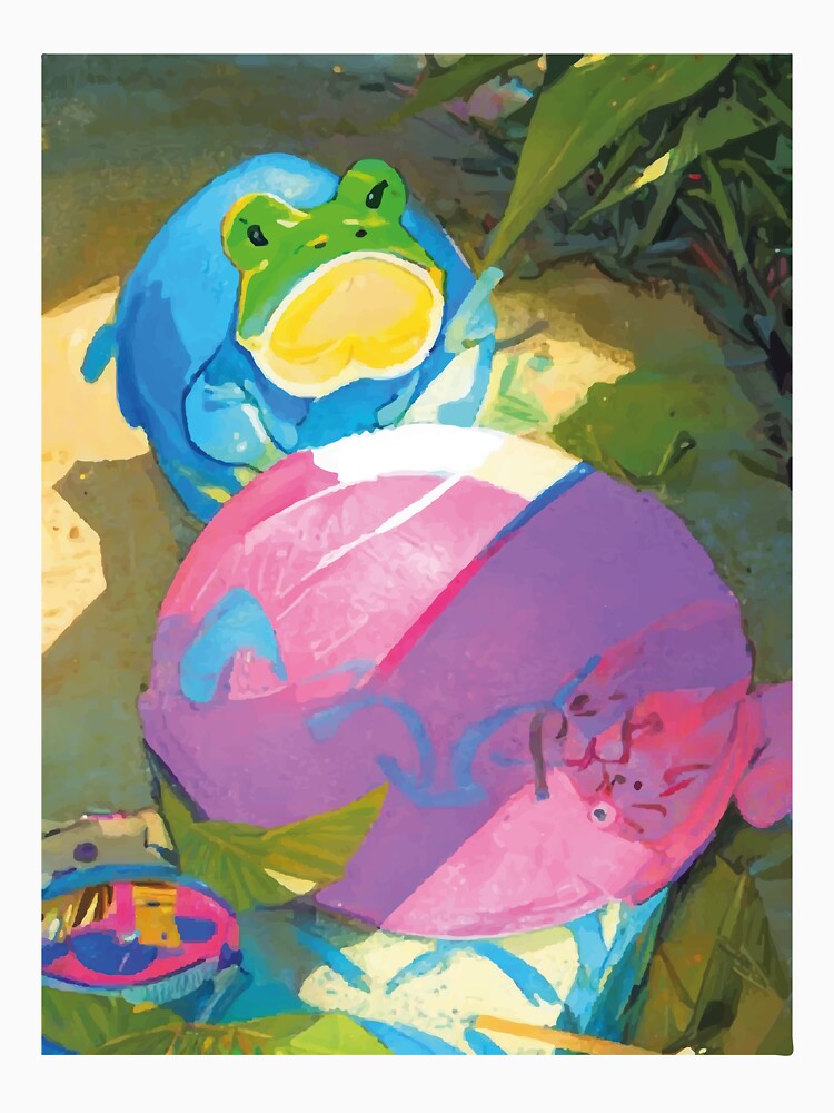 Frog watercolor illustration by sobbing-lola