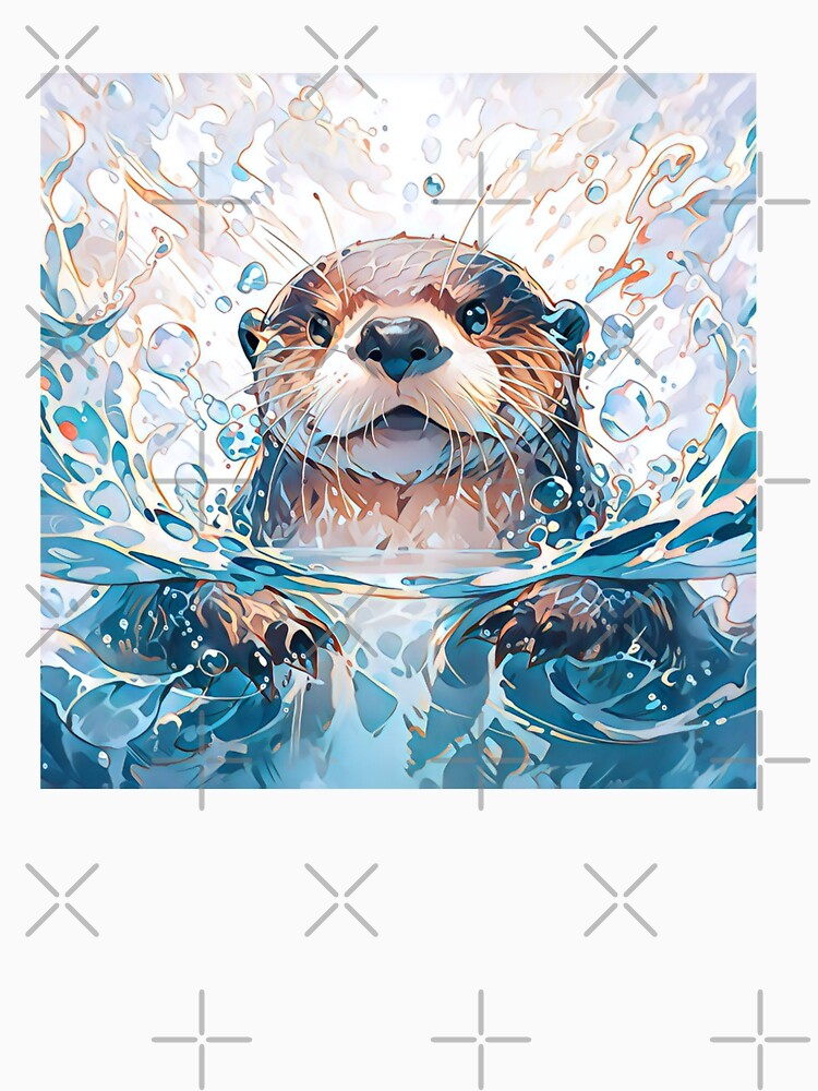 Cute Watercolor Otter by TheAnimalZ00