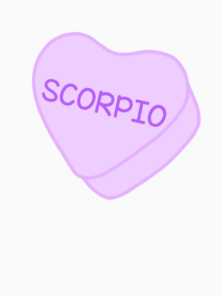 Scorpio Purple Candy Heart Sweet Heart Cute by SlimyFish
