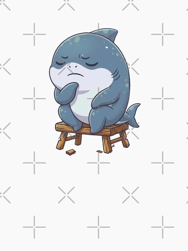Overthinking Shark by Nature's Chibis