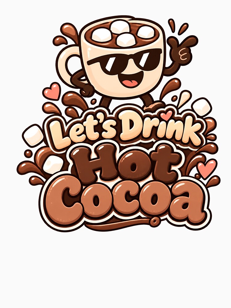 Let’s Drink Hot Cocoa – Cute Marshmallow Mug by IMuDesigner