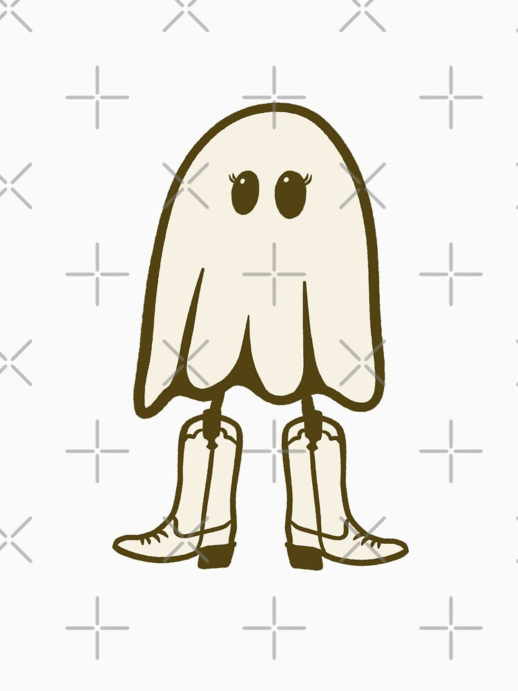 Cowgirl Ghost with Cowgirl Boots by wmilyyy
