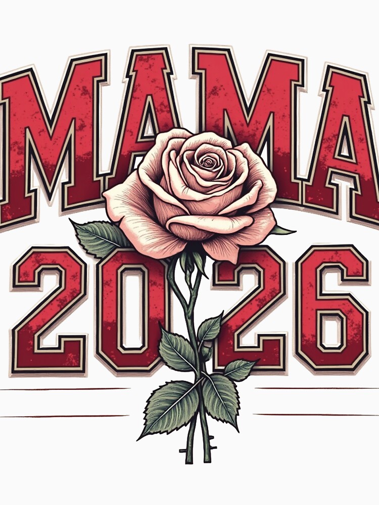 Mama 2026 Rose Floral New Mom Gift by ShopVelona