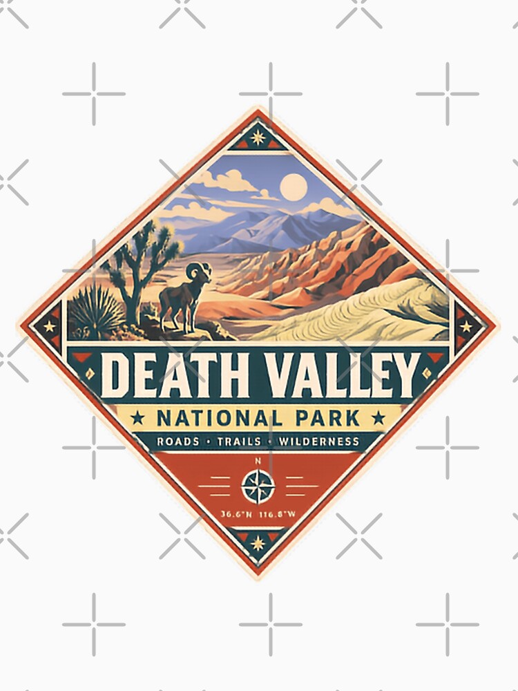 Death Valley National Park Roads Trails Wilderness Visitor Souvenir by Simsimah26Parks
