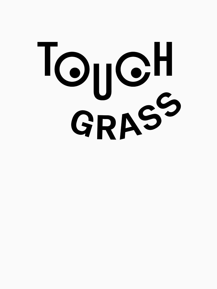 Touch Grass Happy Face by Be-bored