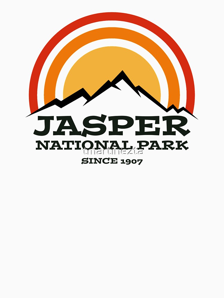 Jasper National Park Alberta Canada Vintage Retro Travel Hiking, Camping Adventure Climbing Mountain by tmartinezta