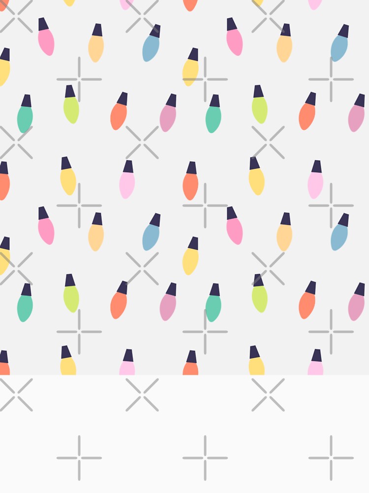 Christmas lights colorful pastel pattern by StudioBarcelona