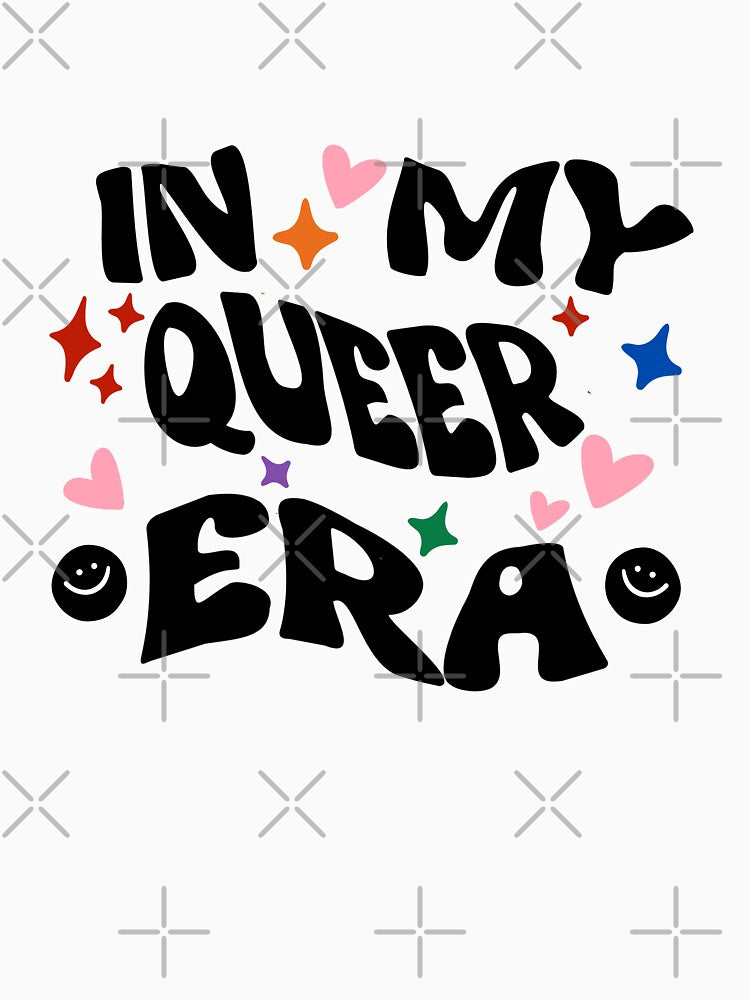 In my queer era, retro groovy aesthetic typography by LePetiteShadow