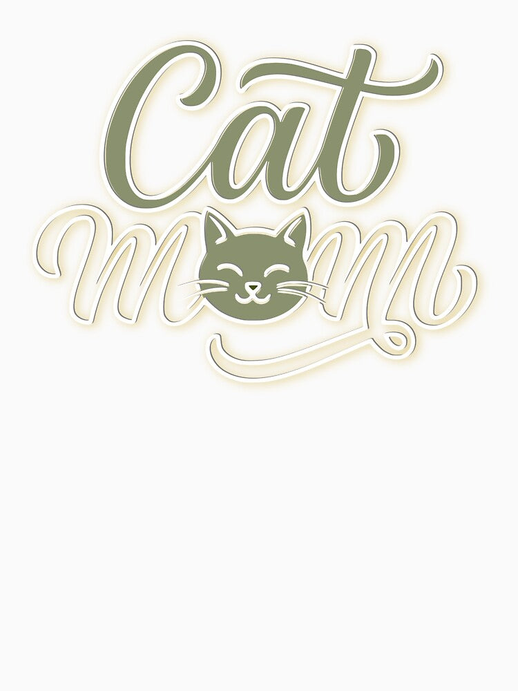 Cat Mom - Olive Green by LZenDesigns