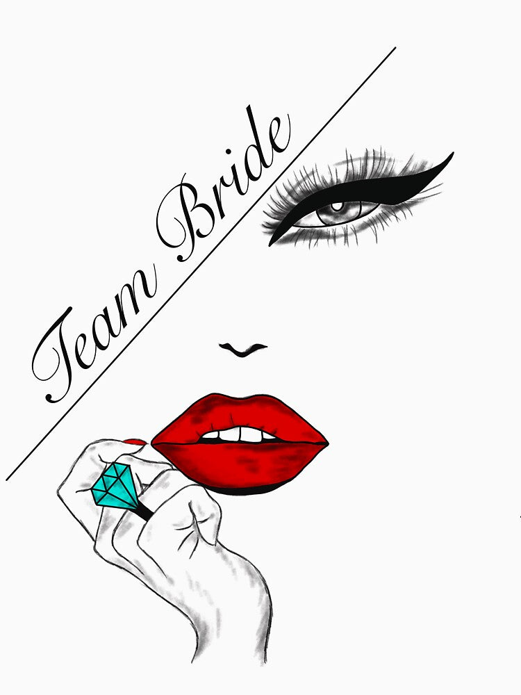 team bride bachelorette party by Tagesapfel