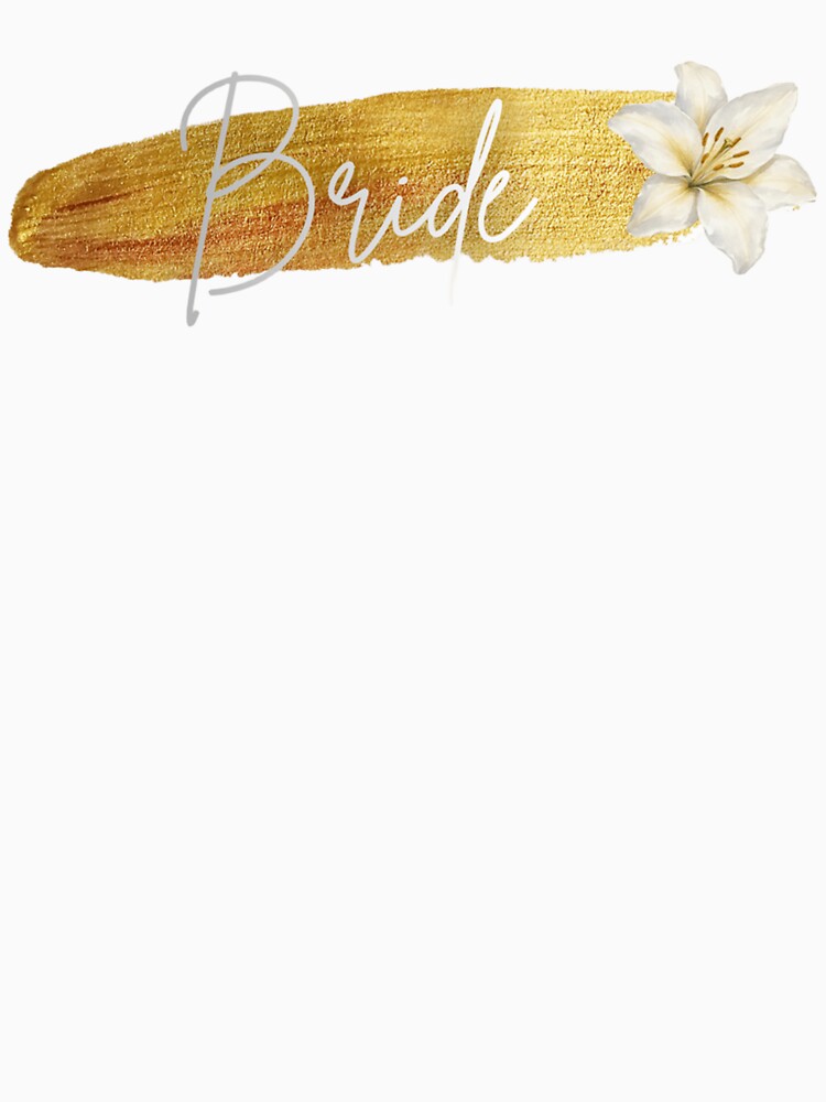 Elegant Gold Brush Bride with Lily by busesplace