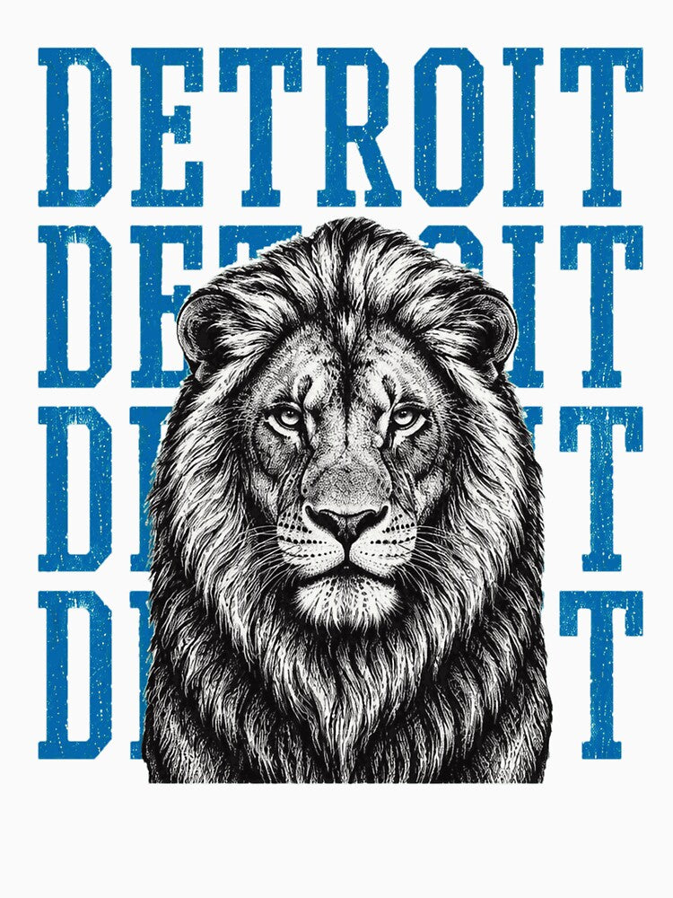 Detroit Lion Distressed Vintage Urban Pride by SamuelRow44384