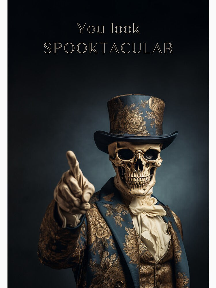 Skeleton You Look Spooktacular by SisterlyCrafts