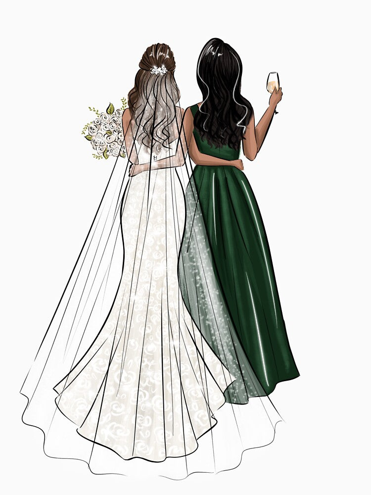 Bridemaid black hair by reyniramirezfi