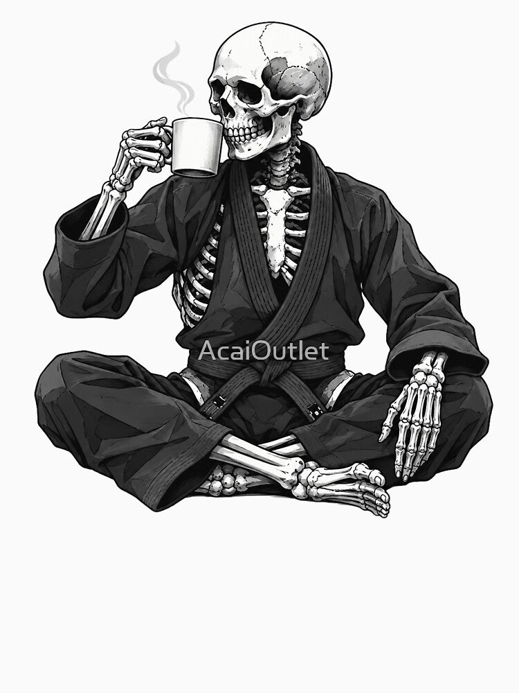 Coffee Before Open Mat – BJJ Skeleton by AcaiOutlet