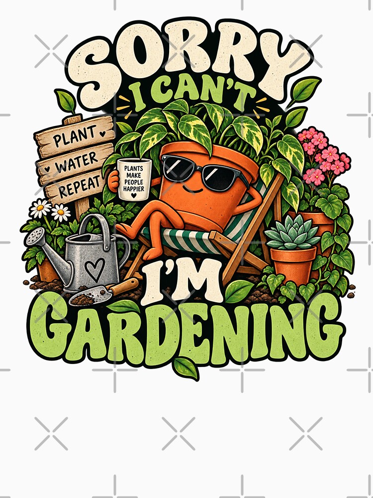 Sorry I Can’t, I’m Gardening – Funny Plant Lover Design by Vividy