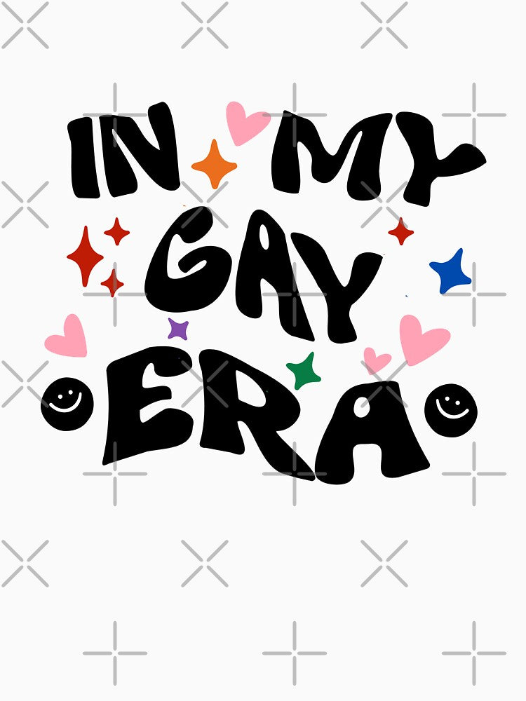 In my gay era, retro groovy aesthetic typography by LePetiteShadow