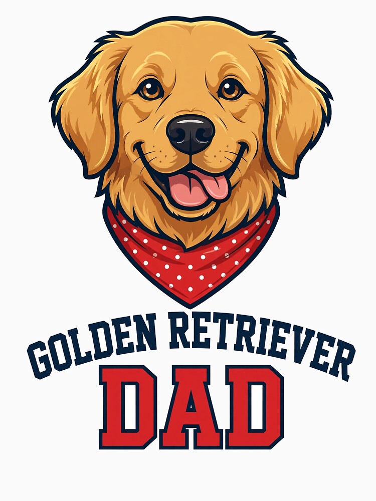 Golden Retriever Dad Dog Lover T-Shirt by EverydayBadge