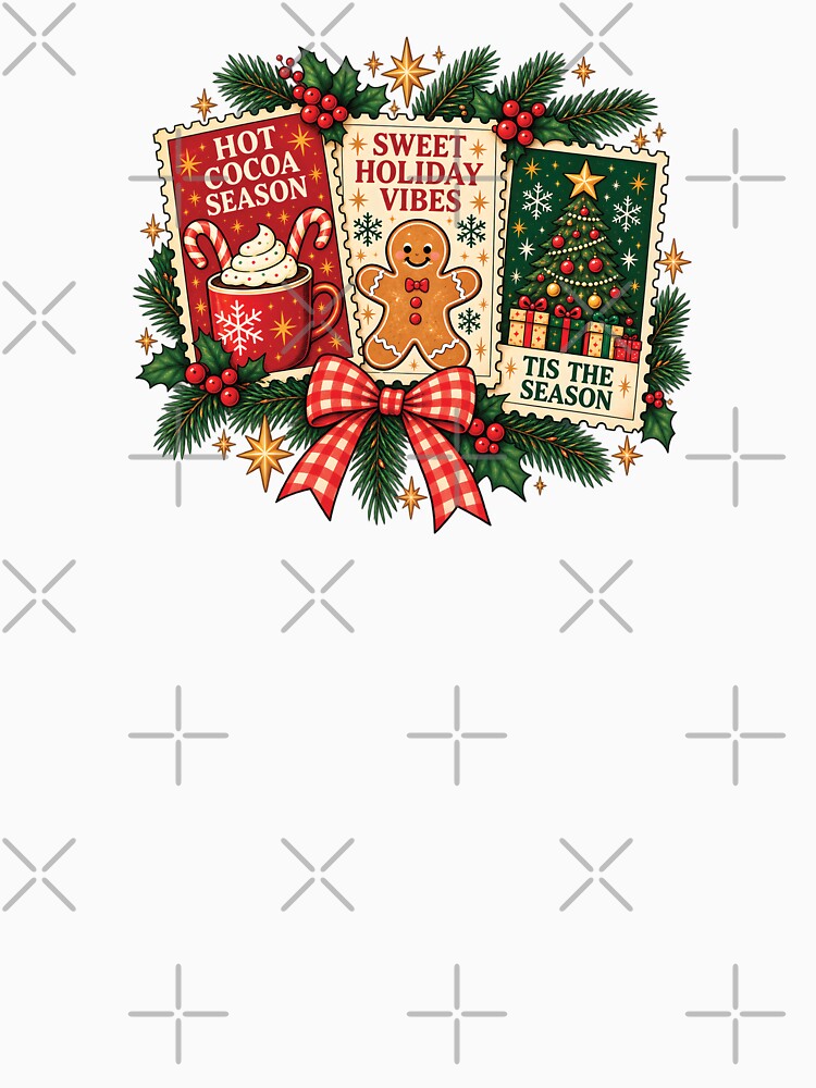 Hot Cocoa Season Christmas Holiday Vibes – Gingerbread, Christmas Tree & Cozy Winter Design by MAPDDesigns