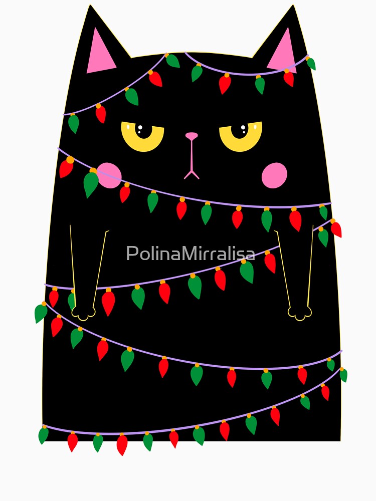 not happy xmas cat by PolinaMirralisa