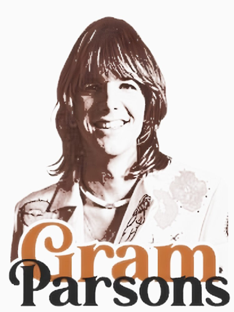Gram Parsons Outlaw Country Cosmic Americana Tribute Design by Cammunism