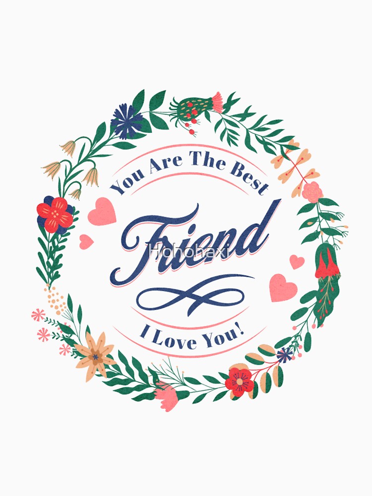 Best friend Cute gift Label sticky by Hohohaxi