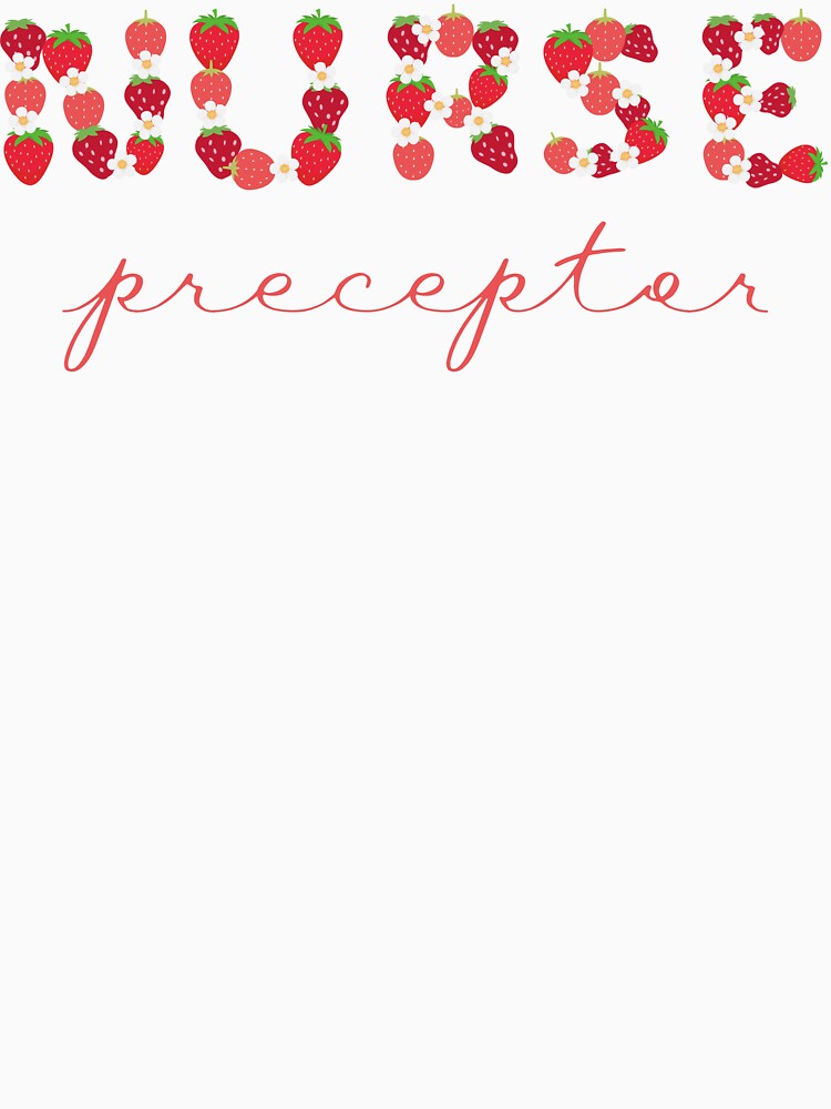 Nurse Preceptor Strawberry Letters by AsinusAS