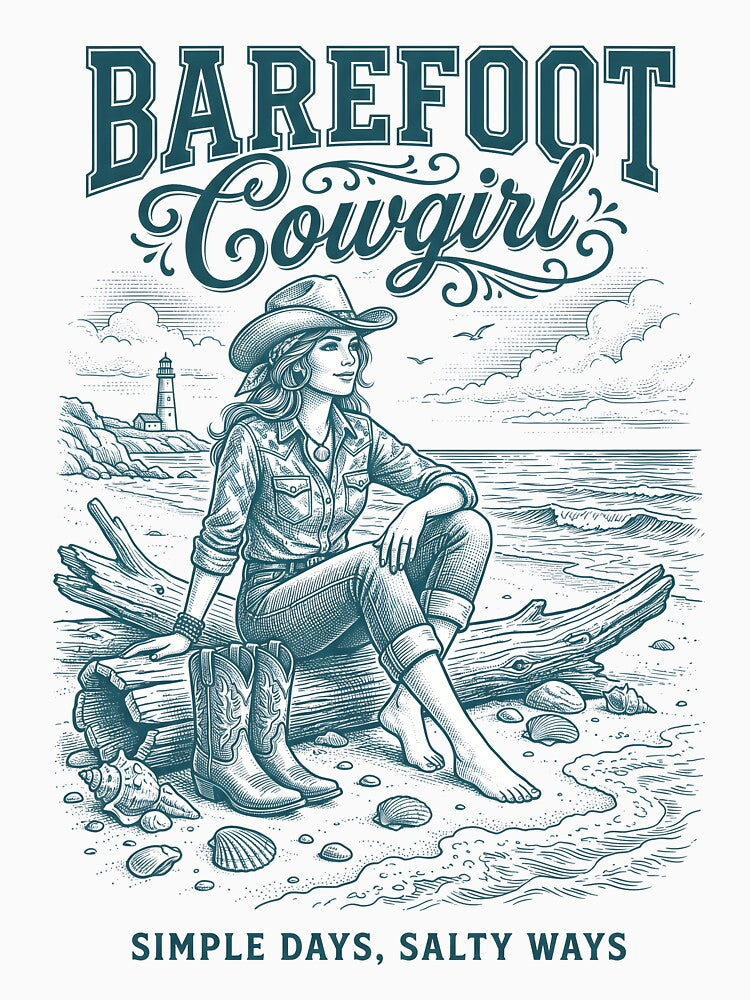 Barefoot Cowgirl – Coastal Cowgirl Beach Design by Sea Gem