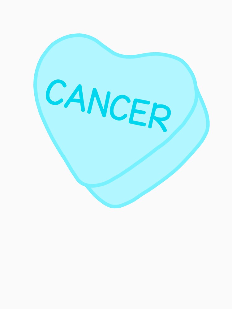 Cancer Blue Candy Heart Sweet Heart Cute by SlimyFish