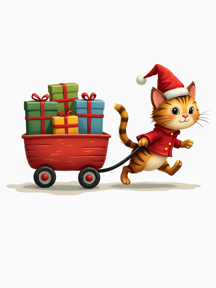Kitty Christmas Post Office – Christmas Gift Delivery Cat by ArtemisEutopia
