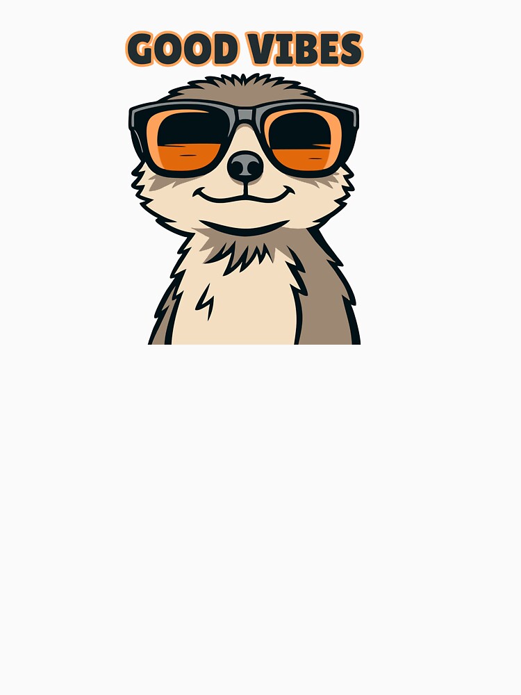 Good Vibes Meerkat by PrintyRelatable