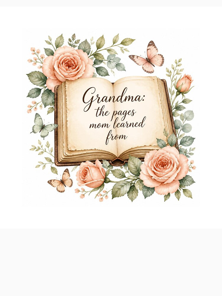 Grandma The Pages Mom Learned From by CozyMomDesign