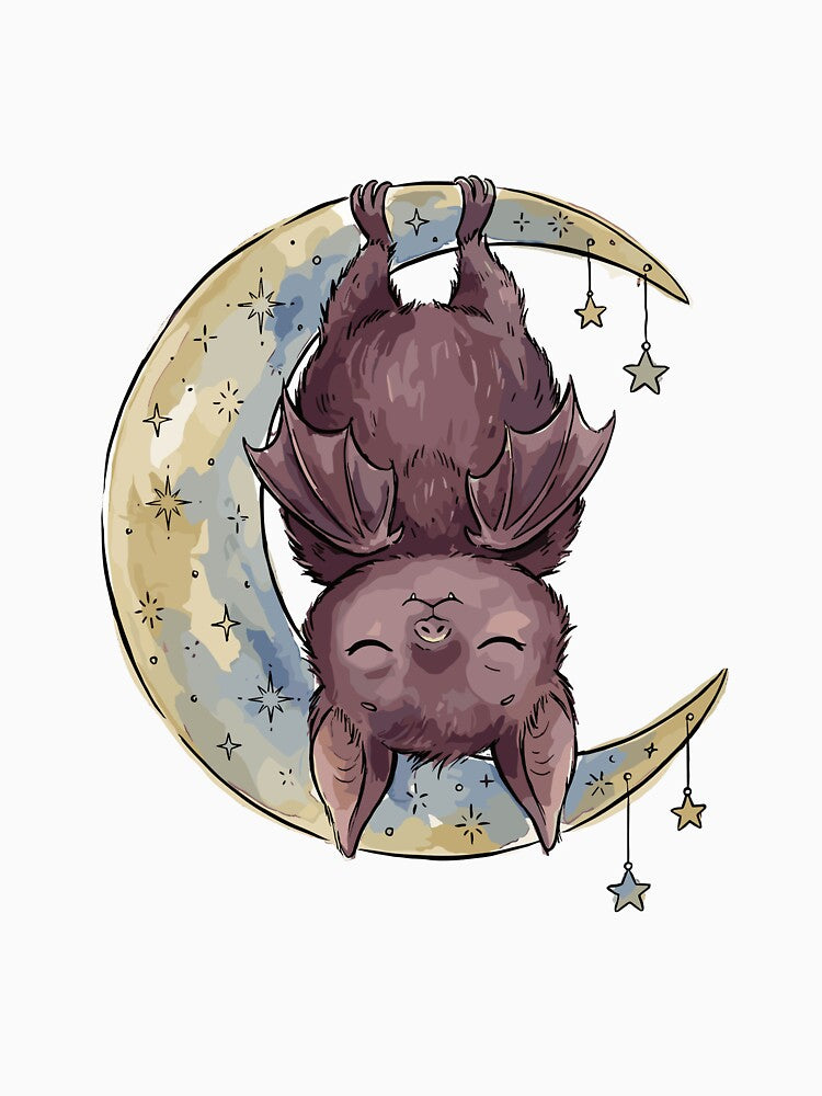 Whimsigoth Art: Celestial Bat's Lullaby by bapupa