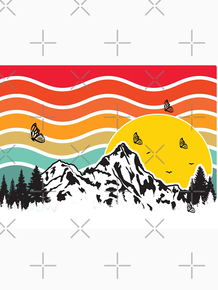 Retro sunset butterflies by haus of butterfly by hausofbutterfly