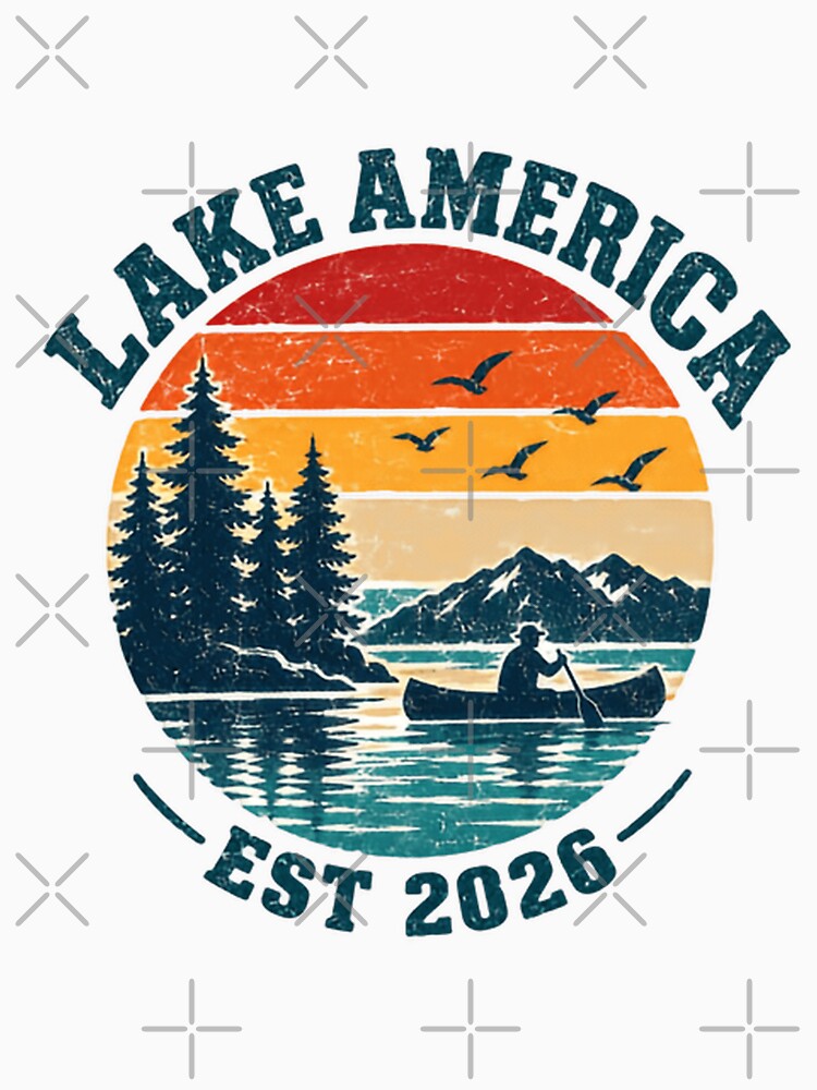Lake America Est 2026 Canoeing Paddling Outdoors Explorer Nature Lover by JonesFlora2025