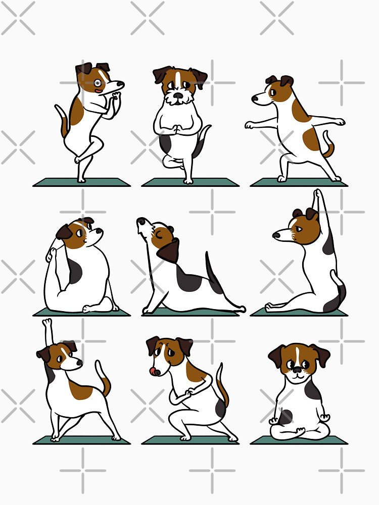Jack Russell Terrier Yoga by Huebucket