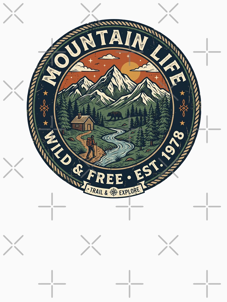 Mountain Life - Wild and Free by RetroTrailCo