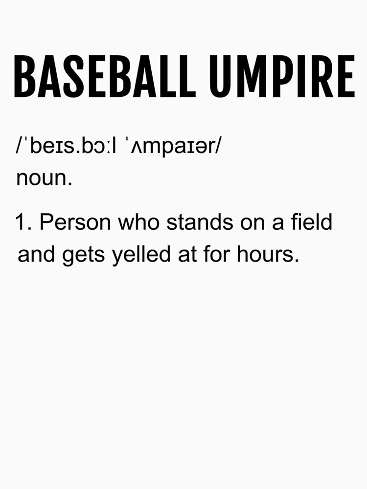 Baseball Umpire Definition by guilanho