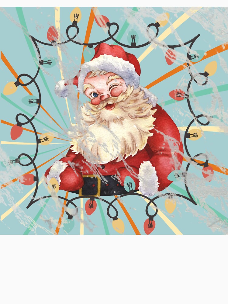 Retro Santa, Christmas design by Abelievingheart