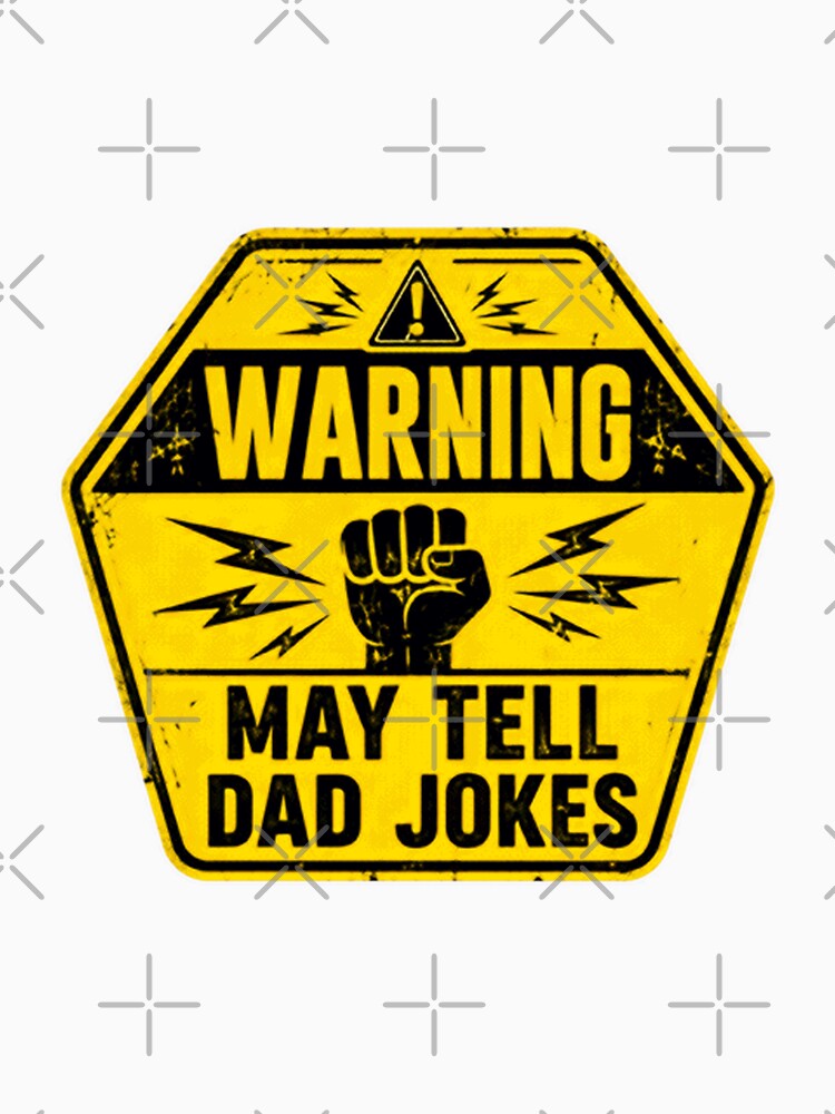 Warning May Tell Dad Jokes Father Humor Gift by HumansStuck12