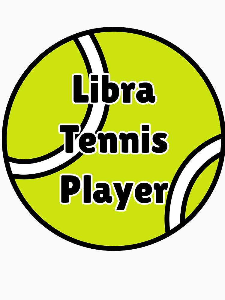 Libra Zodiac Astrology Tennis Design by Midnight789