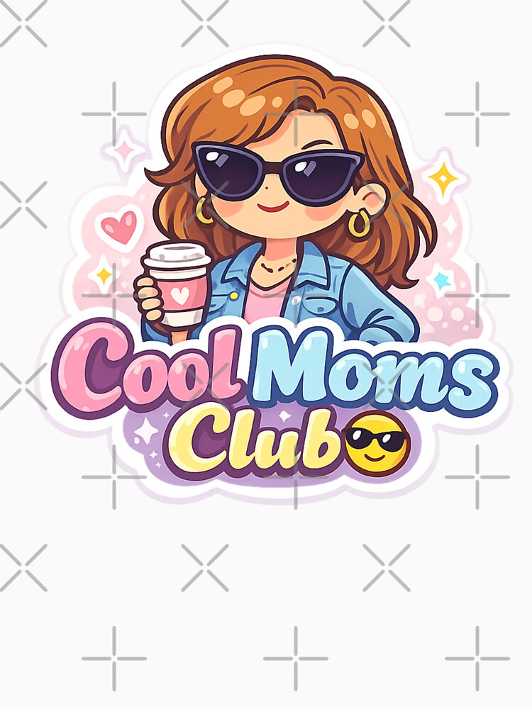 Cool Moms Club Sticker ? | Funny Mom Sticker | Trendy Mom Life Decal | Cute Coffee Mom Gift | Mother’s Day Gift Idea | Laptop Water Bottle Sticker by Sidra digital art 8277237