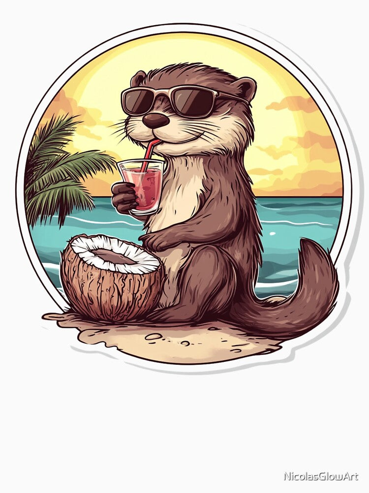 Chill Otter by NicolasGlowArt