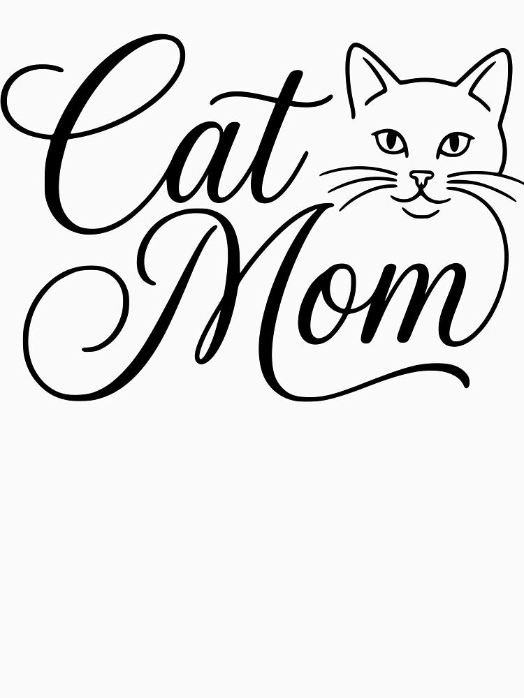 Cat Mom Elegant T by LZenDesigns