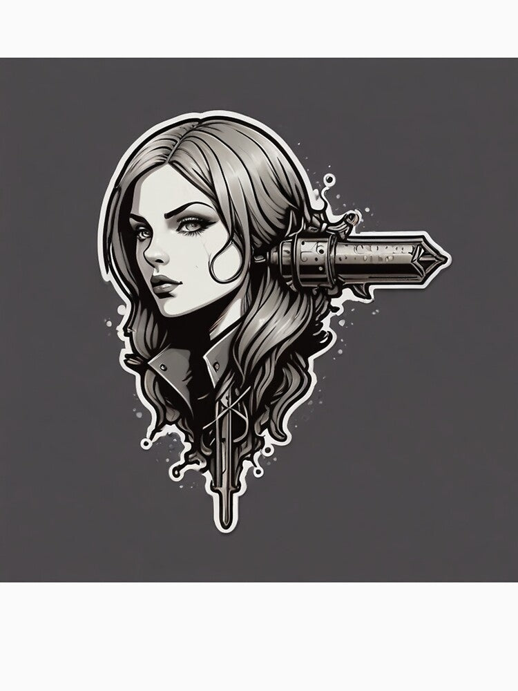 Dark Dieselpunk Anime Mechanic Girl | Iconic Anime Phone Case Art by Joy-boy-op