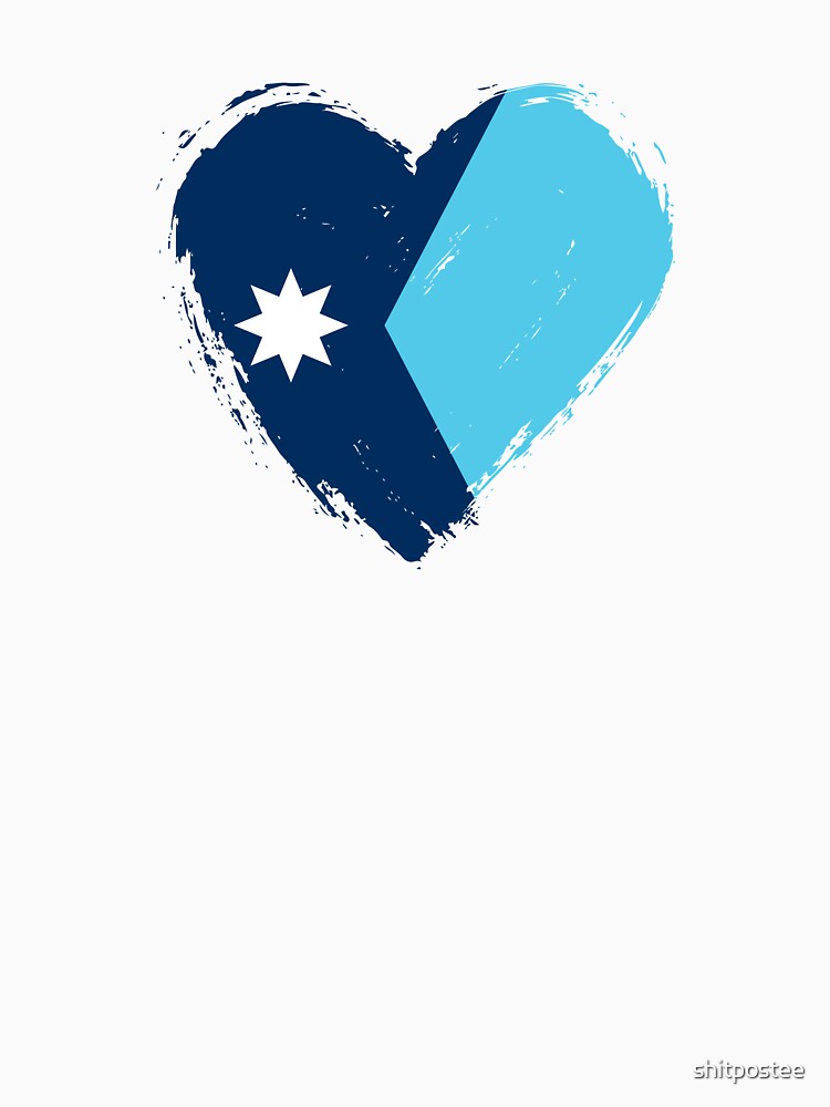 Distressed Minnesota Flag Heart MN by shitpostee