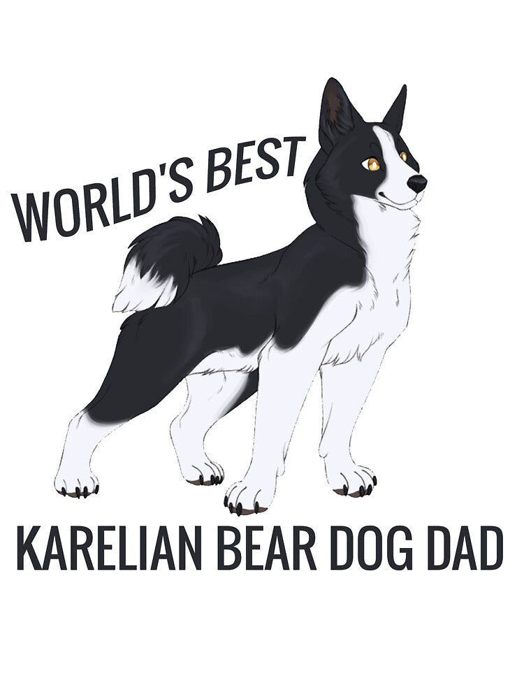 World's Best Karelian Bear Dog Dad Dog Lover by SaadEtta