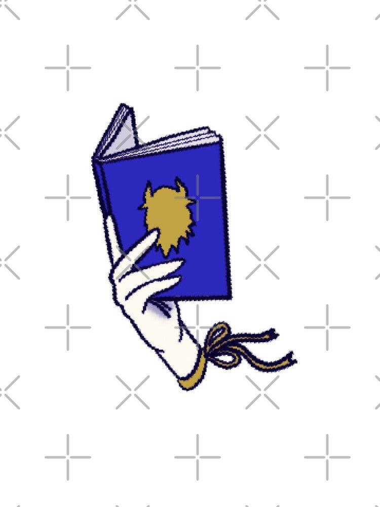 Nose Stuck in a Book— glove & a book reader by Crocker726