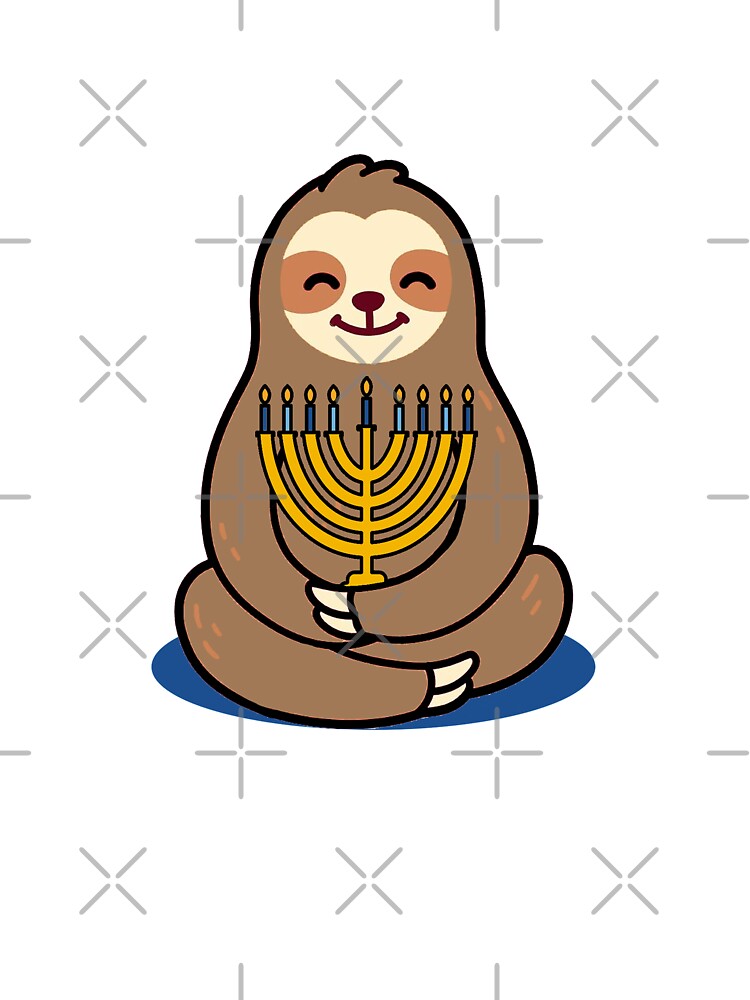 Sloth Hugging Menorah by ThneedToKnow