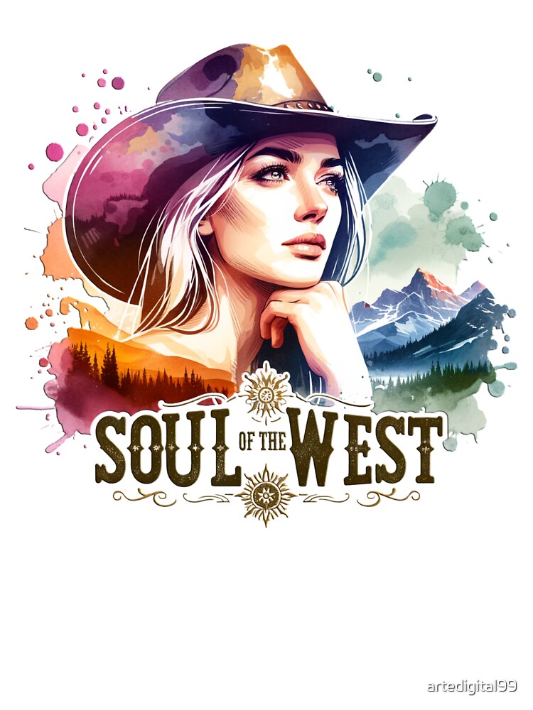 Western Cowgirl Design - Apparel, Mugs, Stickers & More by artedigital99